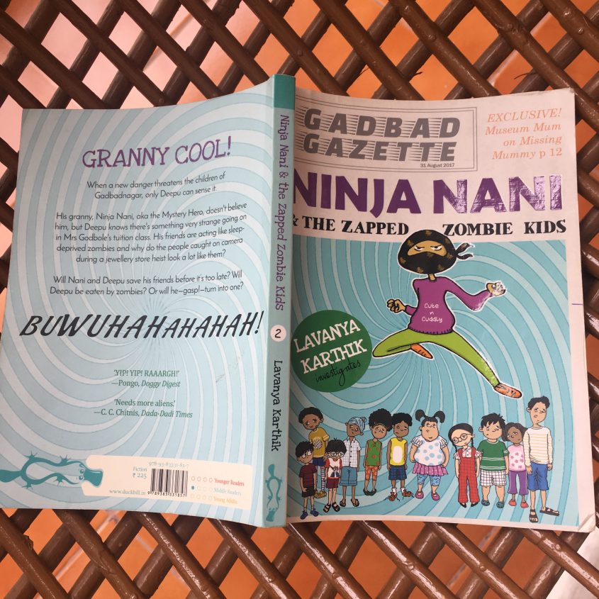 Book Review: Ninja Nani and the Zapped Zombies written by Lavanya Karthik and published by Duckbill