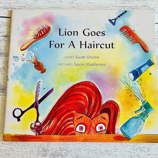 Lion goes for a haircut!