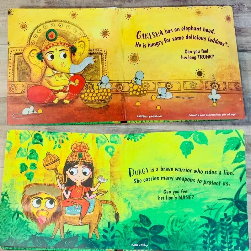 My Divine Friends - Baby's First Touch and Feel Book about Hindu Gods